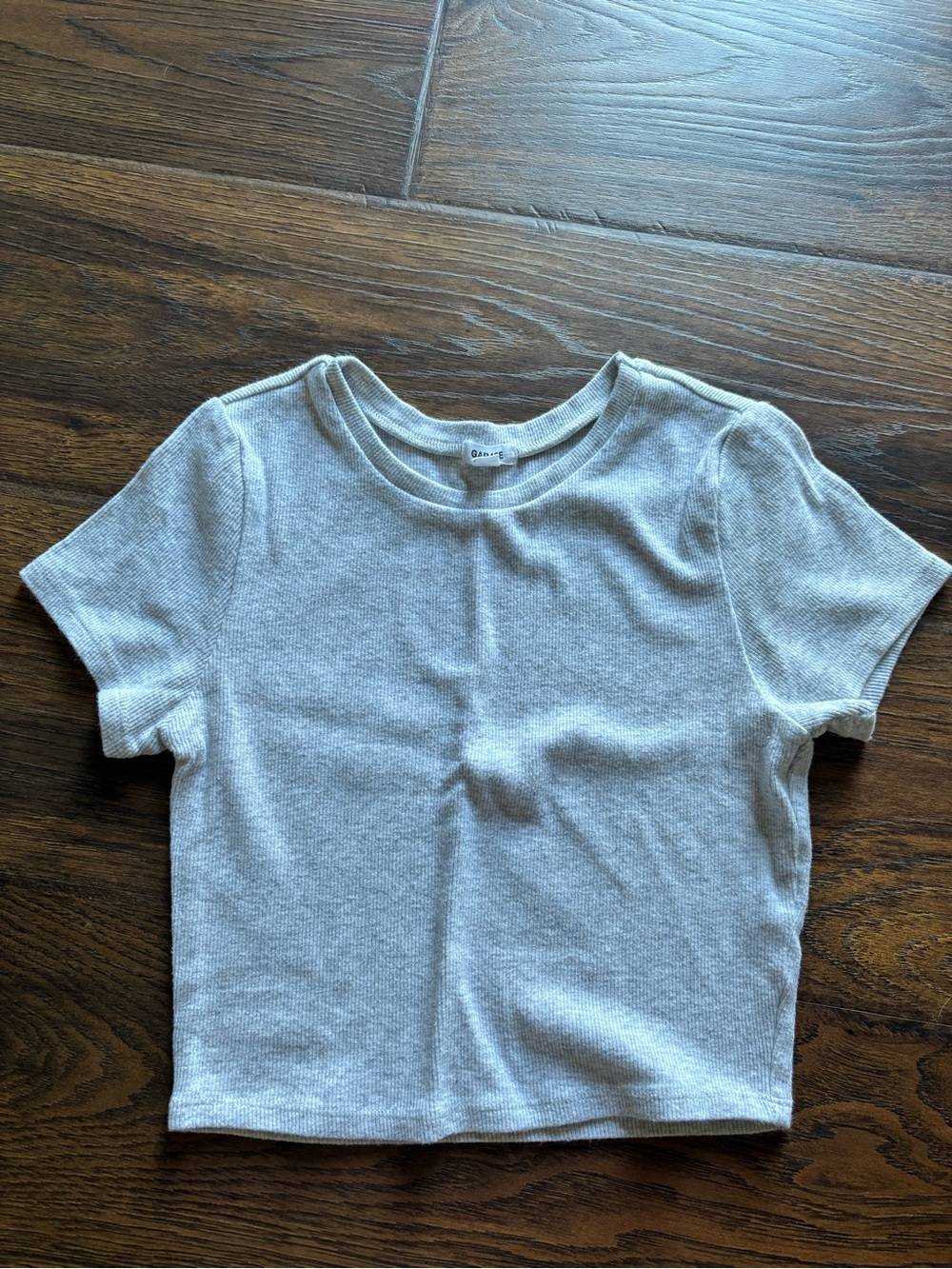 Garage Light Gray Short Sleeve Ribbed Tee